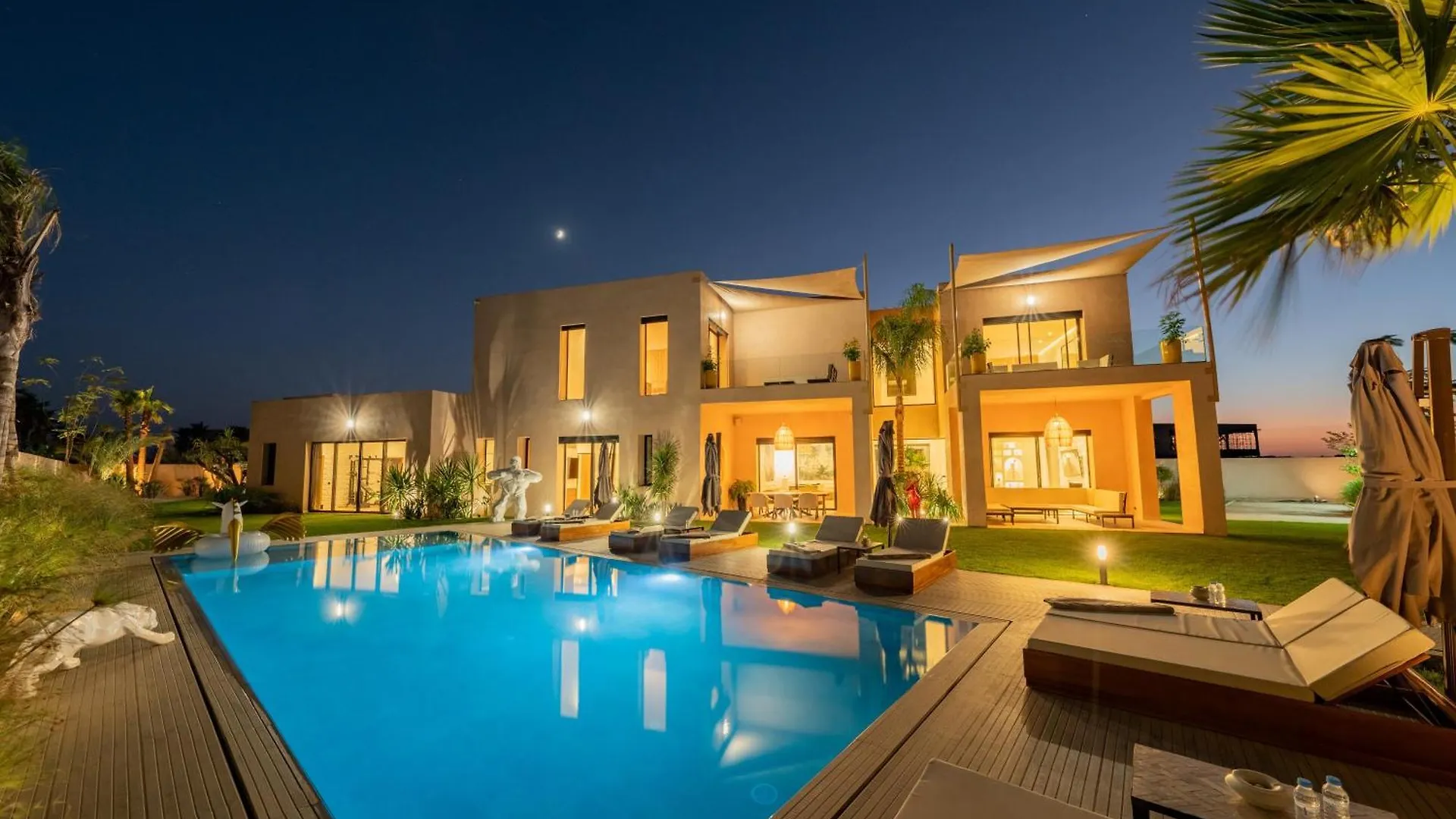 Villa Piscine, Salle De Sport Et Confort Moderne Marrakesh Morocco