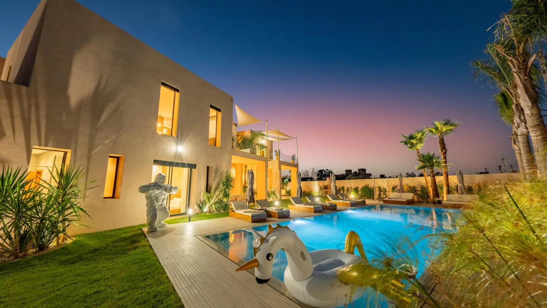 Villa Piscine, Salle De Sport Et Confort Moderne Marrakesh