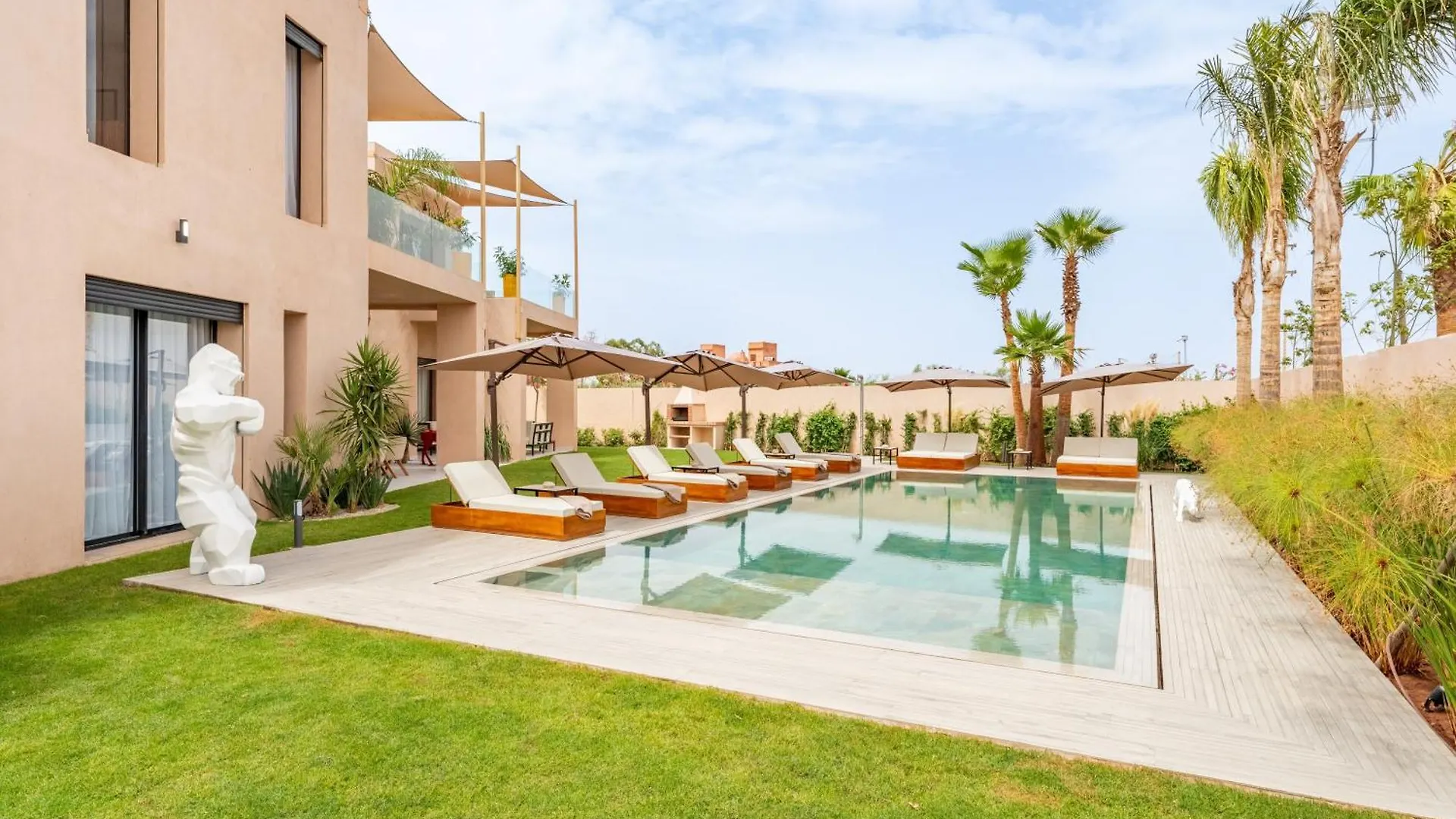 Villa Piscine, Salle De Sport Et Confort Moderne Marrakesh
